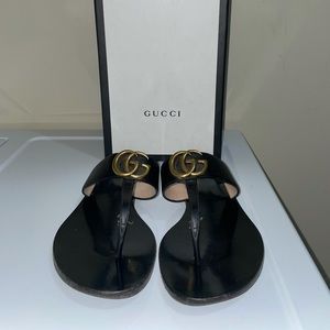 Gucci Thong Sandal with Double G